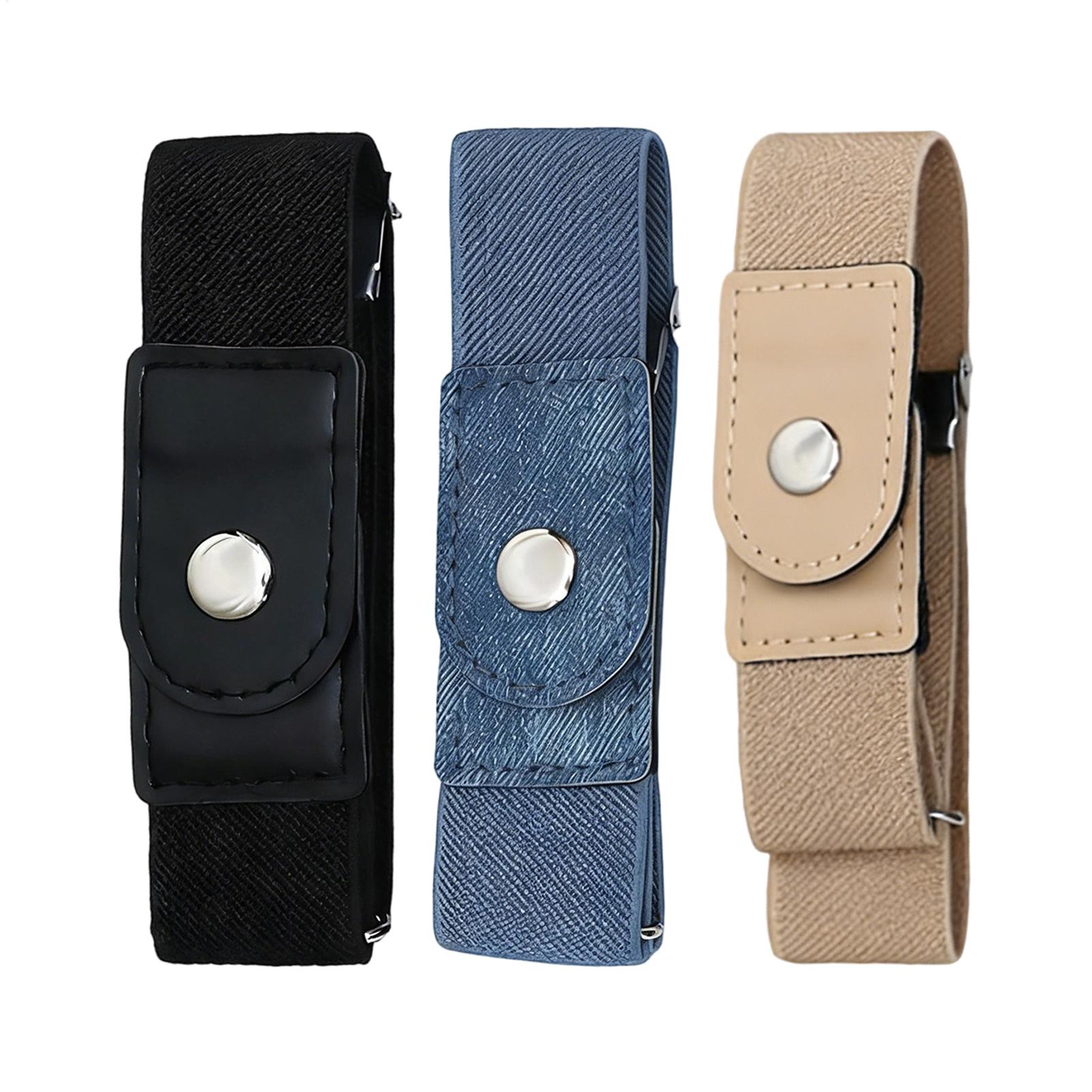 Men'S Formal Wear Belt - 1 Pair No Buckle Elastic Belt