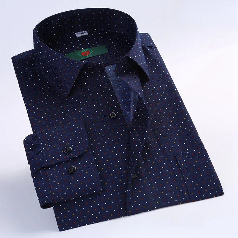 Men Formal Wear Clothes - Men's Floral Print Long Sleeve Shirt