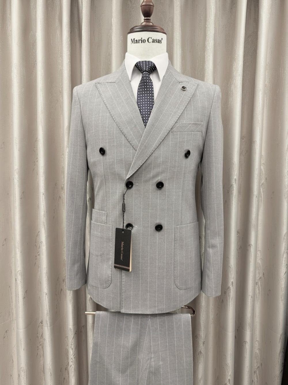 2026 New Striped Suit Set 2 Pi - Elegant Formal Men'S Wear บทวิจารณ์และราคา