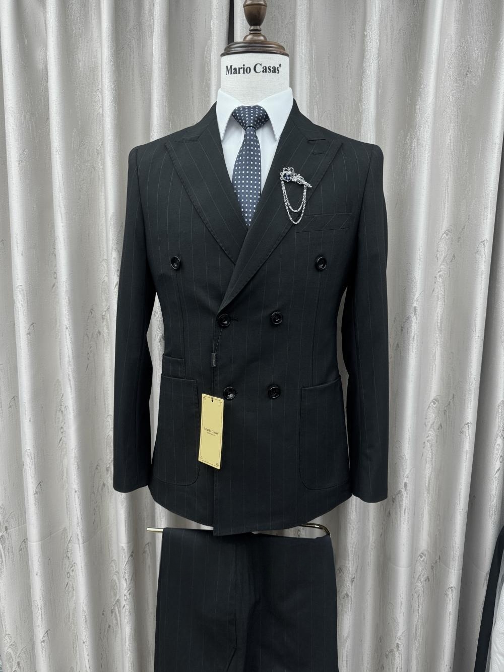 2026 New Striped Suit Set 2 Pi - Elegant Formal Men'S Wear บทวิจารณ์และราคา