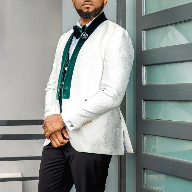 African Wedding Suits For Men  - Men Formal Wear Clothes บทวิจารณ์และราคา