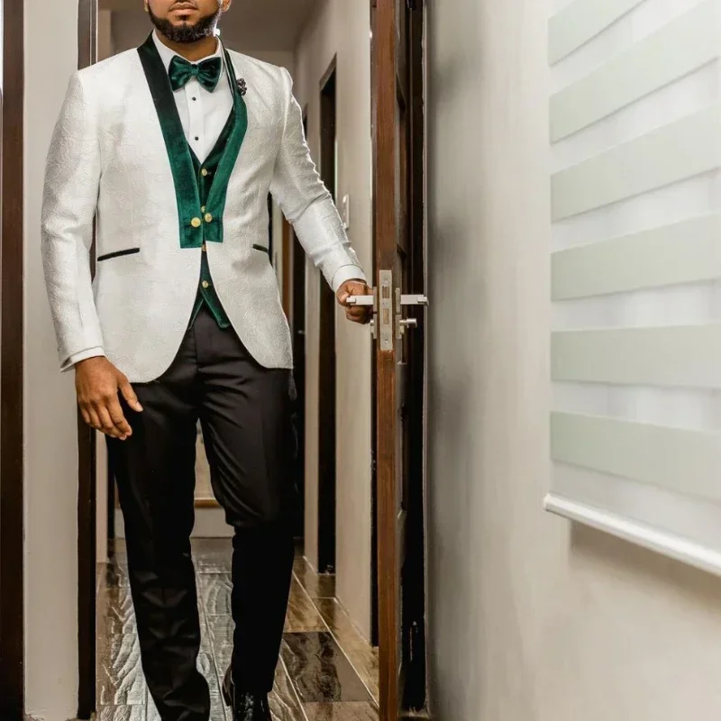 African Wedding Suits For Men  - Men Formal Wear Clothes บทวิจารณ์และราคา