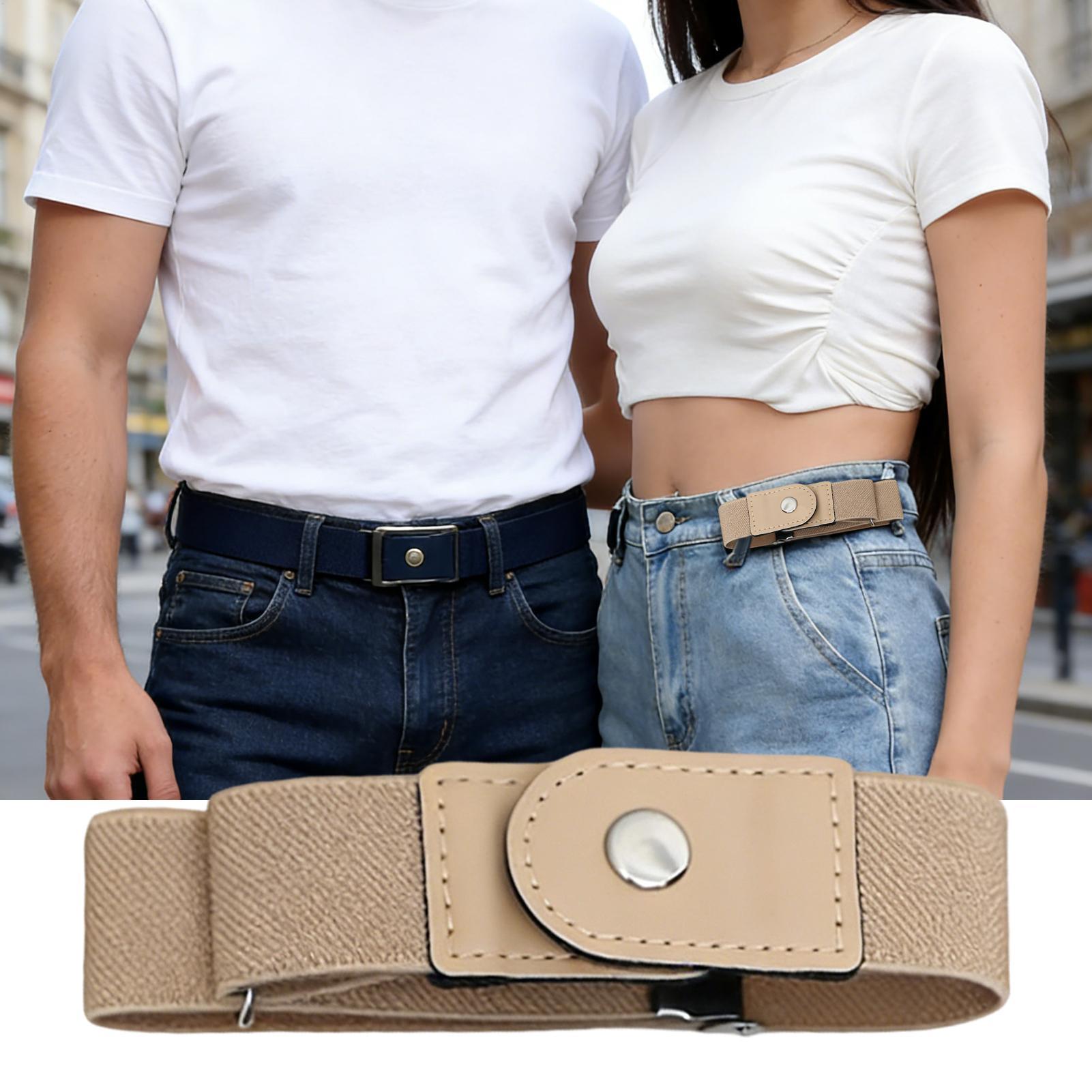 1 Pair No Buckle Elastic Belt  - Men'S Formal Wear Belt บทวิจารณ์และราคา