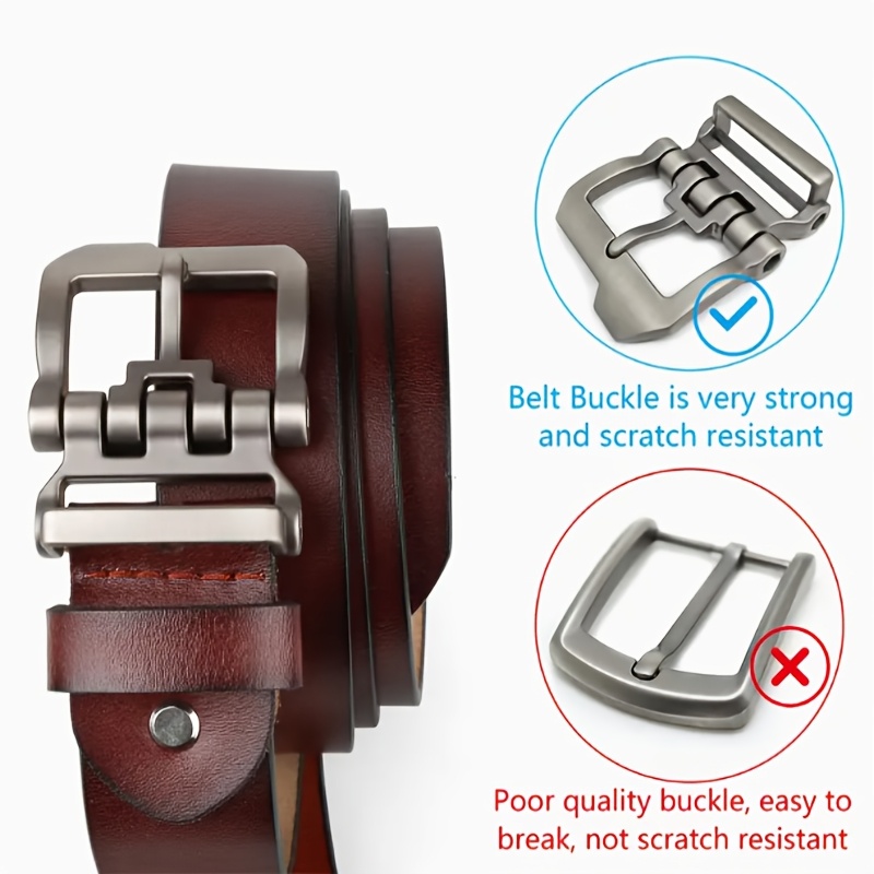 110-165cm Plus Size Men Genuin - Men'S Formal Wear Belt บทวิจารณ์และราคา
