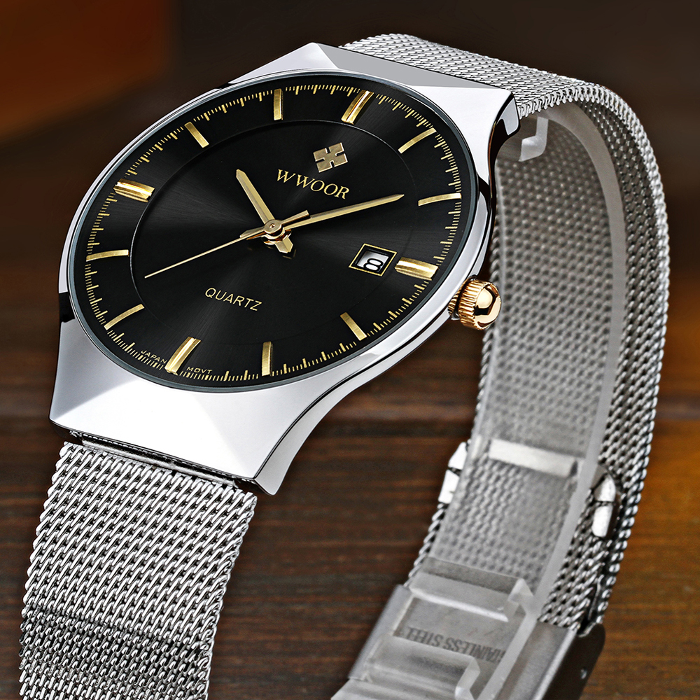 WWOOR Fashion Luxury Men Watch - Men'S Formal Wear Belt บทวิจารณ์และราคา
