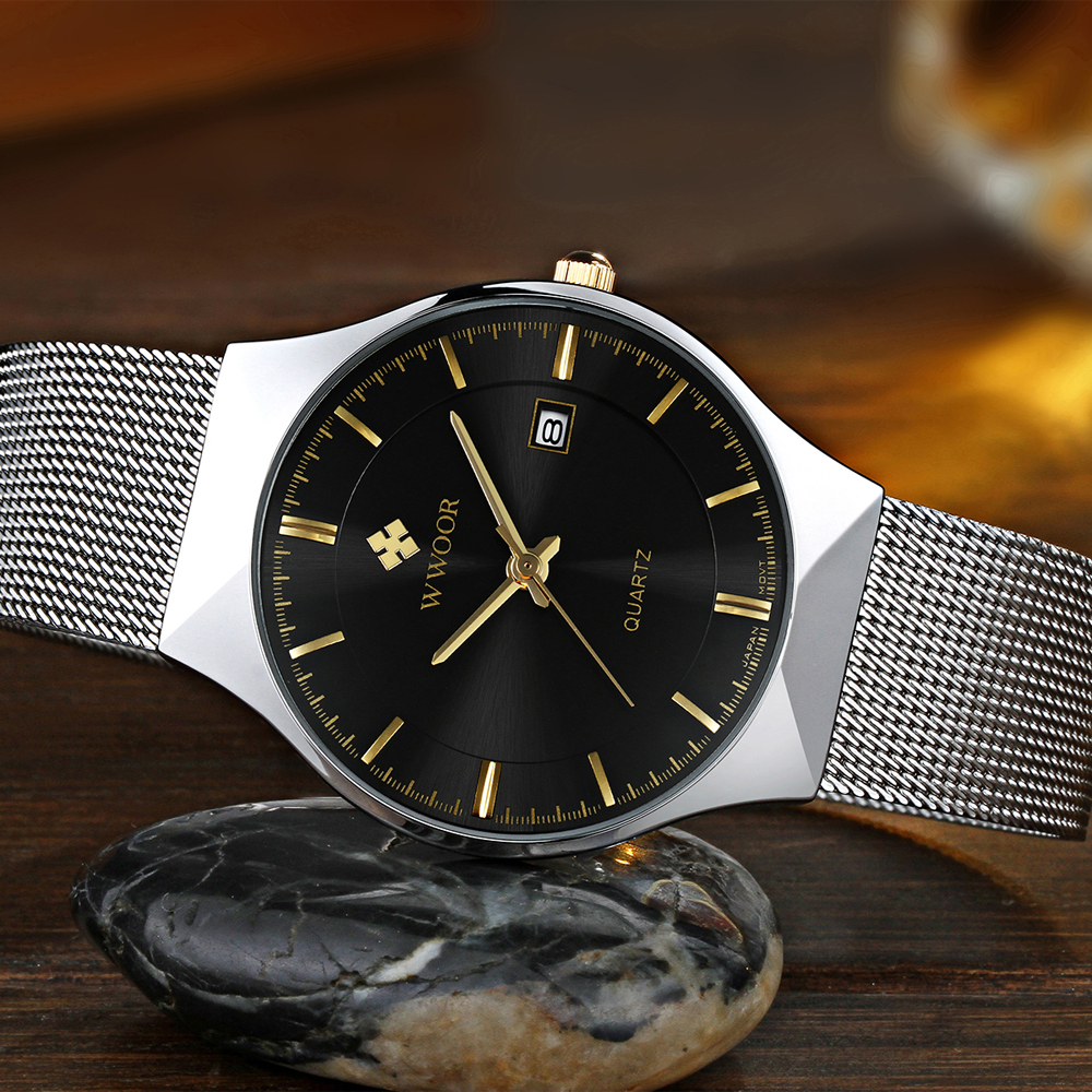 WWOOR Fashion Luxury Men Watch - Men'S Formal Wear Belt บทวิจารณ์และราคา