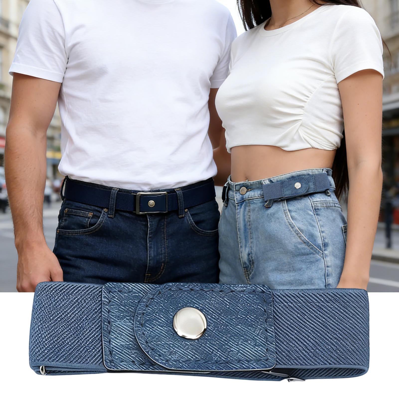 No Buckle Belt Women 1 Pair El - Men'S Formal Wear Belt บทวิจารณ์และราคา