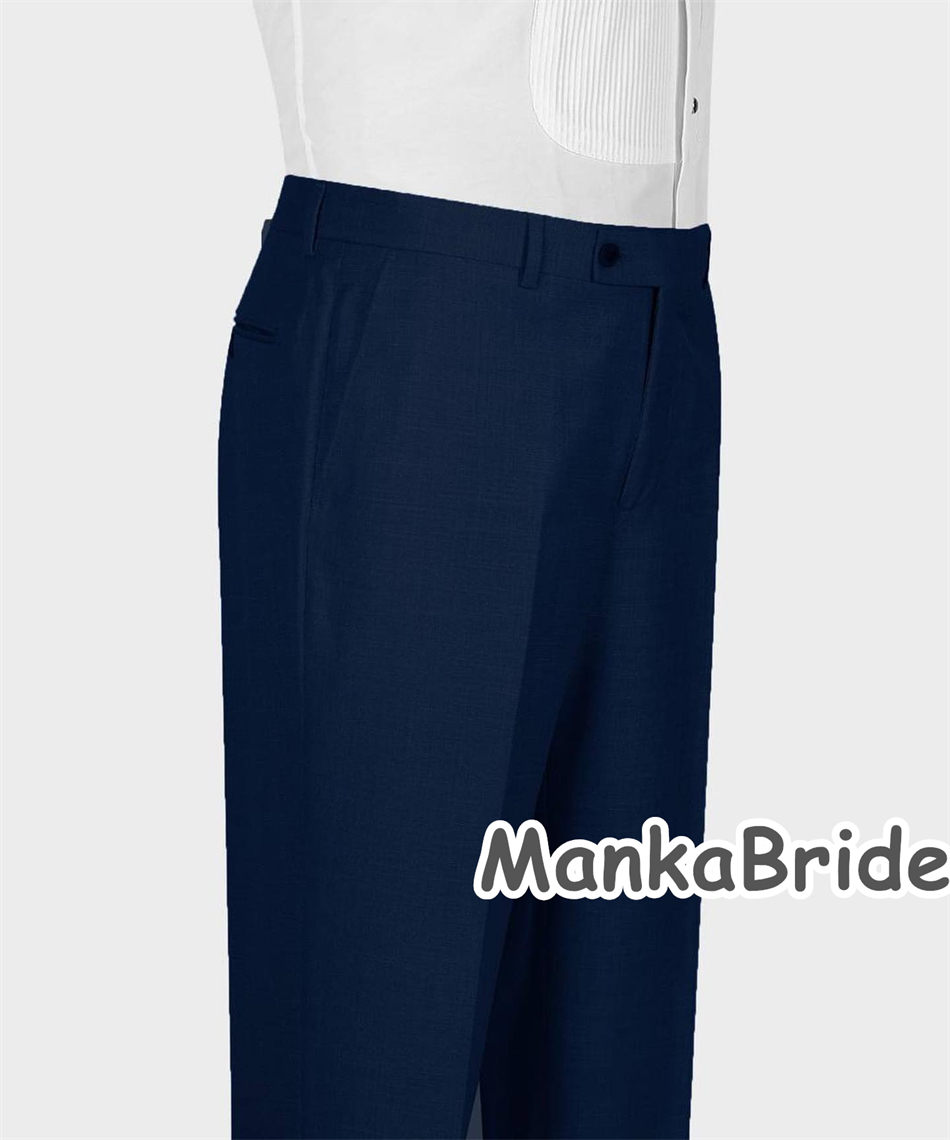 Elegant Navy Blue Classic Wedd - Elegant Formal Men'S Wear บทวิจารณ์และราคา