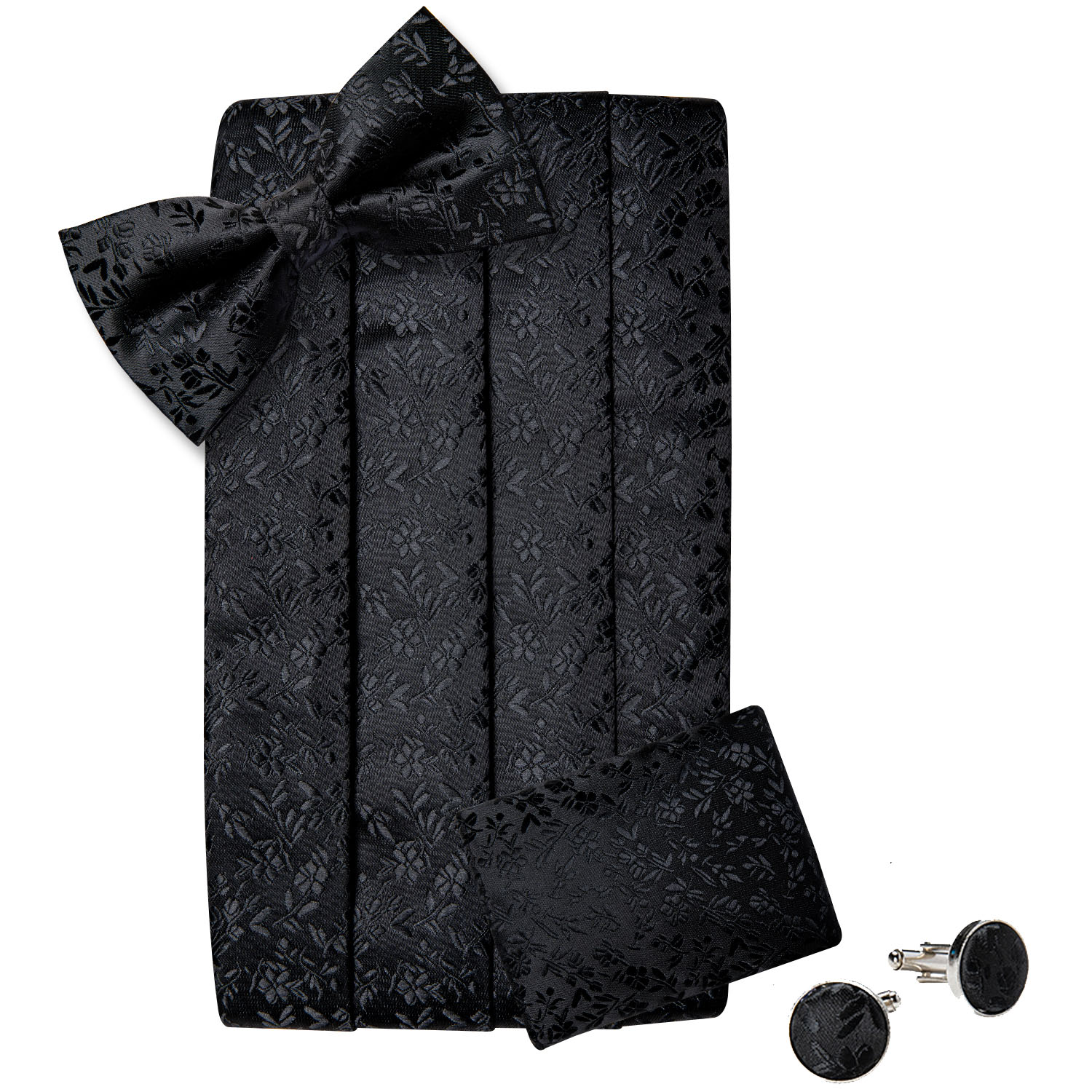 Classic Black Cummerbunds for  - Men'S Formal Wear Belt บทวิจารณ์และราคา