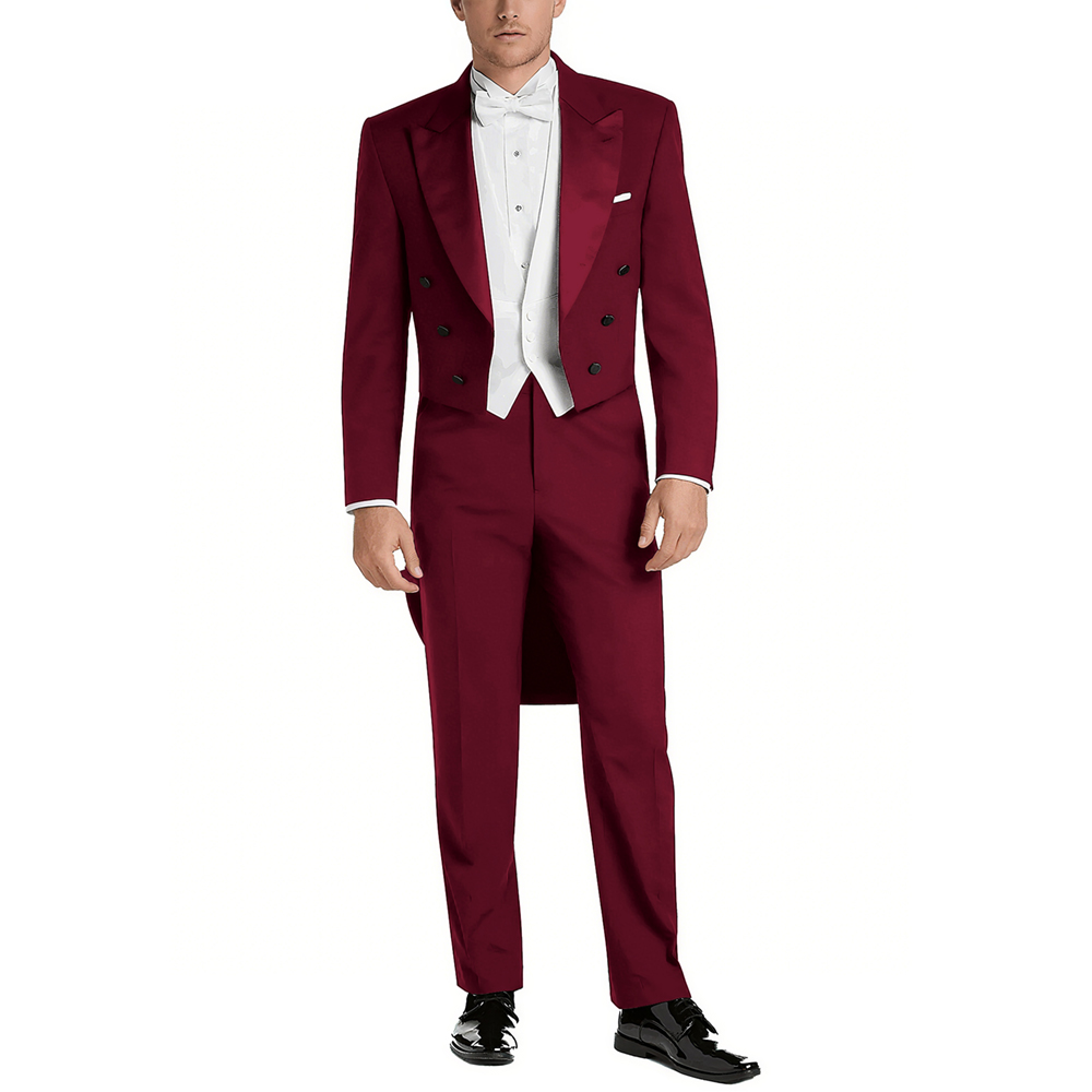 Men's Satin Peak Lapel Suit Se - Elegant Formal Men'S Wear บทวิจารณ์และราคา