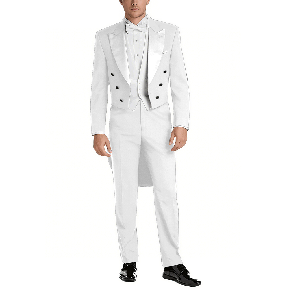 Men's Satin Peak Lapel Suit Se - Elegant Formal Men'S Wear บทวิจารณ์และราคา