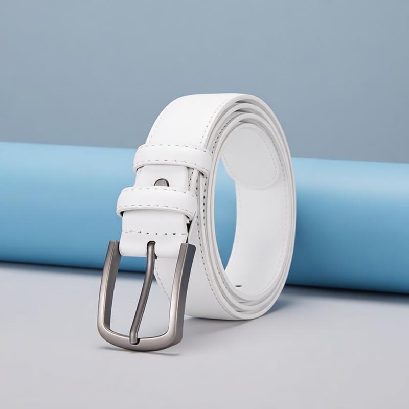 Men's Formal Belt, Solid White - Men'S Formal Wear Belt บทวิจารณ์และราคา