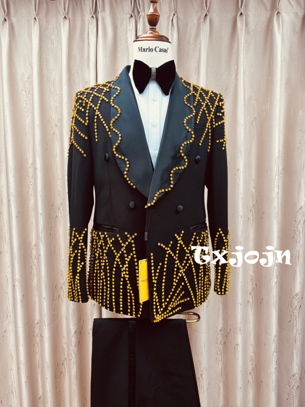Man Exquisite Beaded Suit Set  - Men Formal Wear Clothes บทวิจารณ์และราคา