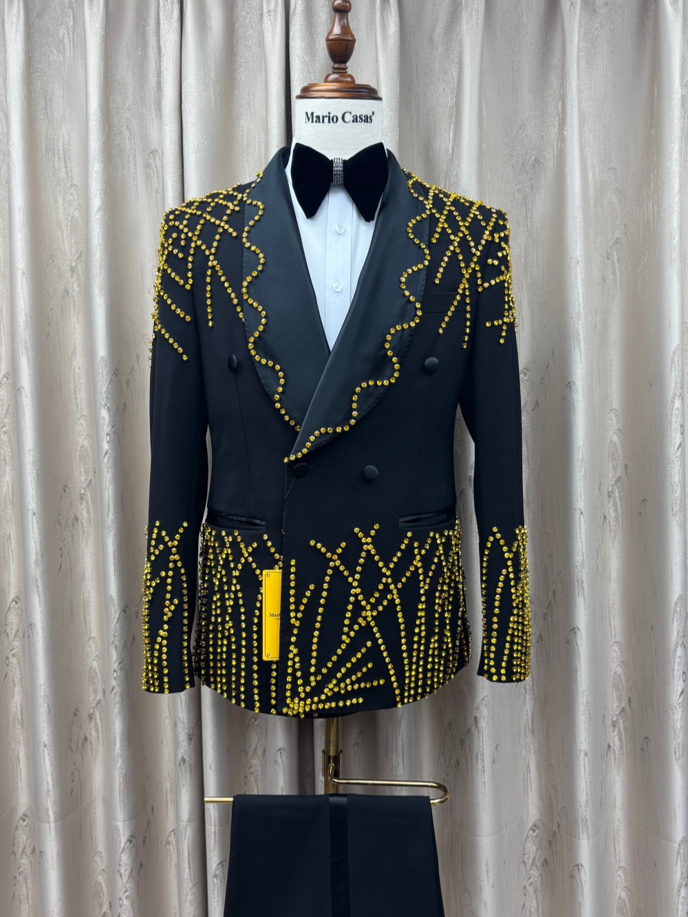 Man Exquisite Beaded Suit Set  - Men Formal Wear Clothes บทวิจารณ์และราคา
