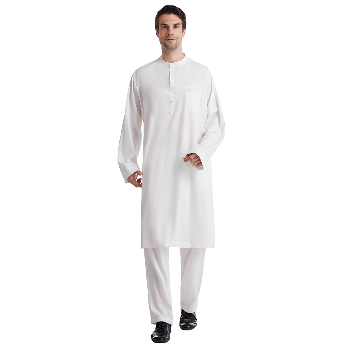 Muslim Men Jubba Thobe 2 Pice  - Arabic Formal Wear Men บทวิจารณ์และราคา