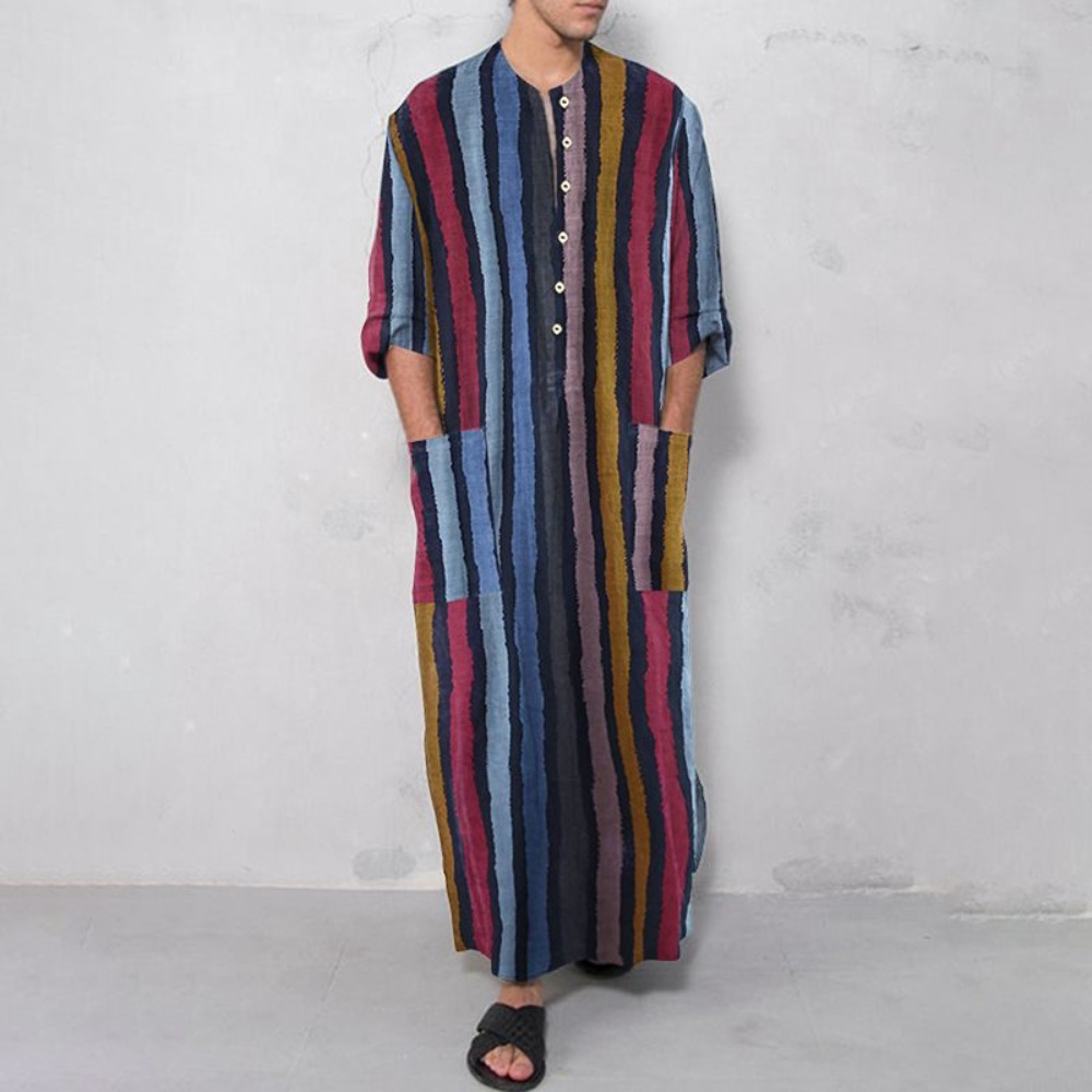 2026 New Striped Printed Musli - Arabic Formal Wear Men บทวิจารณ์และราคา
