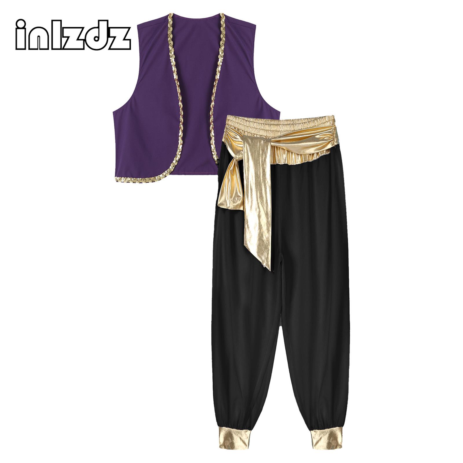 Arab King Prince Cosplay Costu - Men'S Formal Wear Belt บทวิจารณ์และราคา