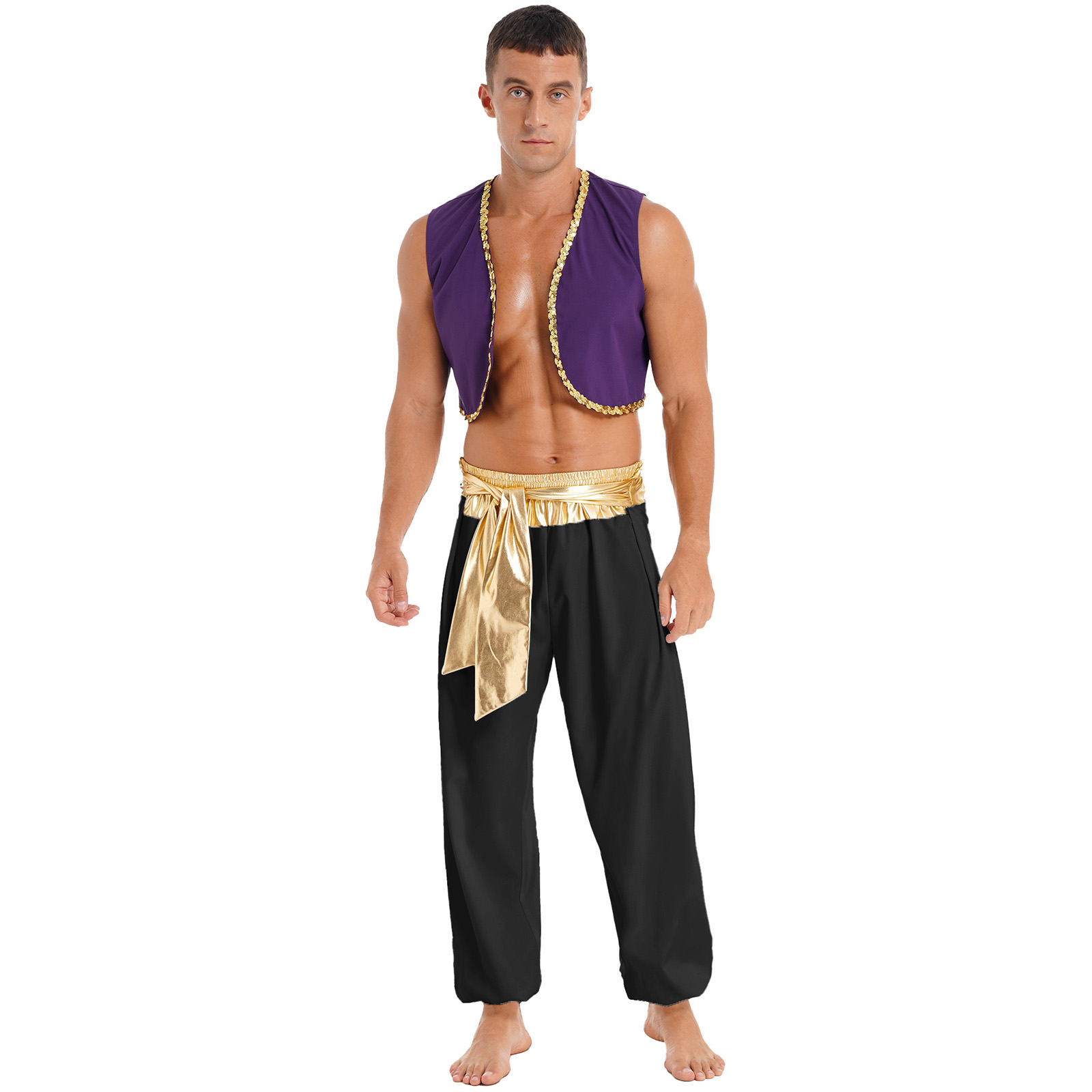 Arab King Prince Cosplay Costu - Men'S Formal Wear Belt บทวิจารณ์และราคา