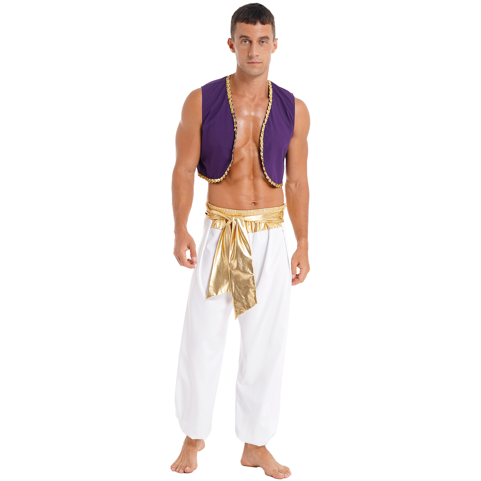 Arab King Prince Cosplay Costu - Men'S Formal Wear Belt บทวิจารณ์และราคา