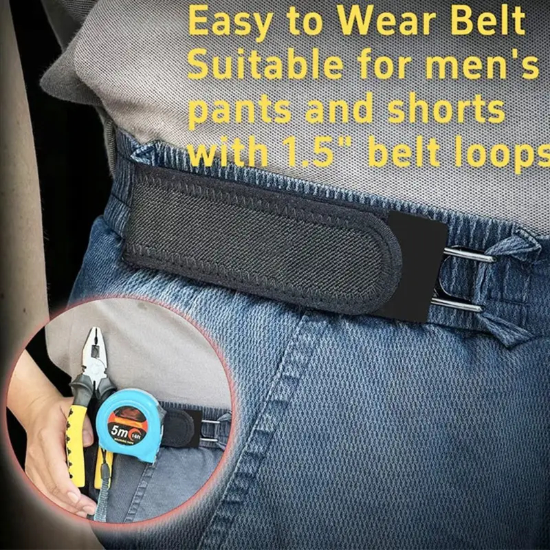 Hot Unisex Buckleless Elastic  - Men'S Formal Wear Belt บทวิจารณ์และราคา