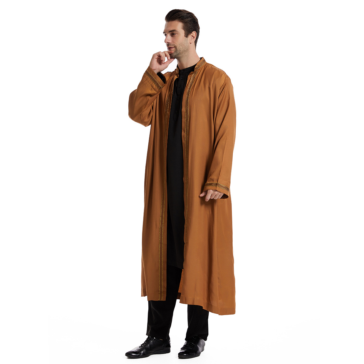 Thobe for Men Abaya Islamic Cl - Arabic Formal Wear Men บทวิจารณ์และราคา