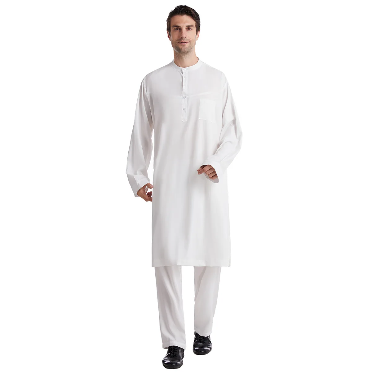 Muslim Men Jubba Thobe 2 Pice  - Arabic Formal Wear Men บทวิจารณ์และราคา
