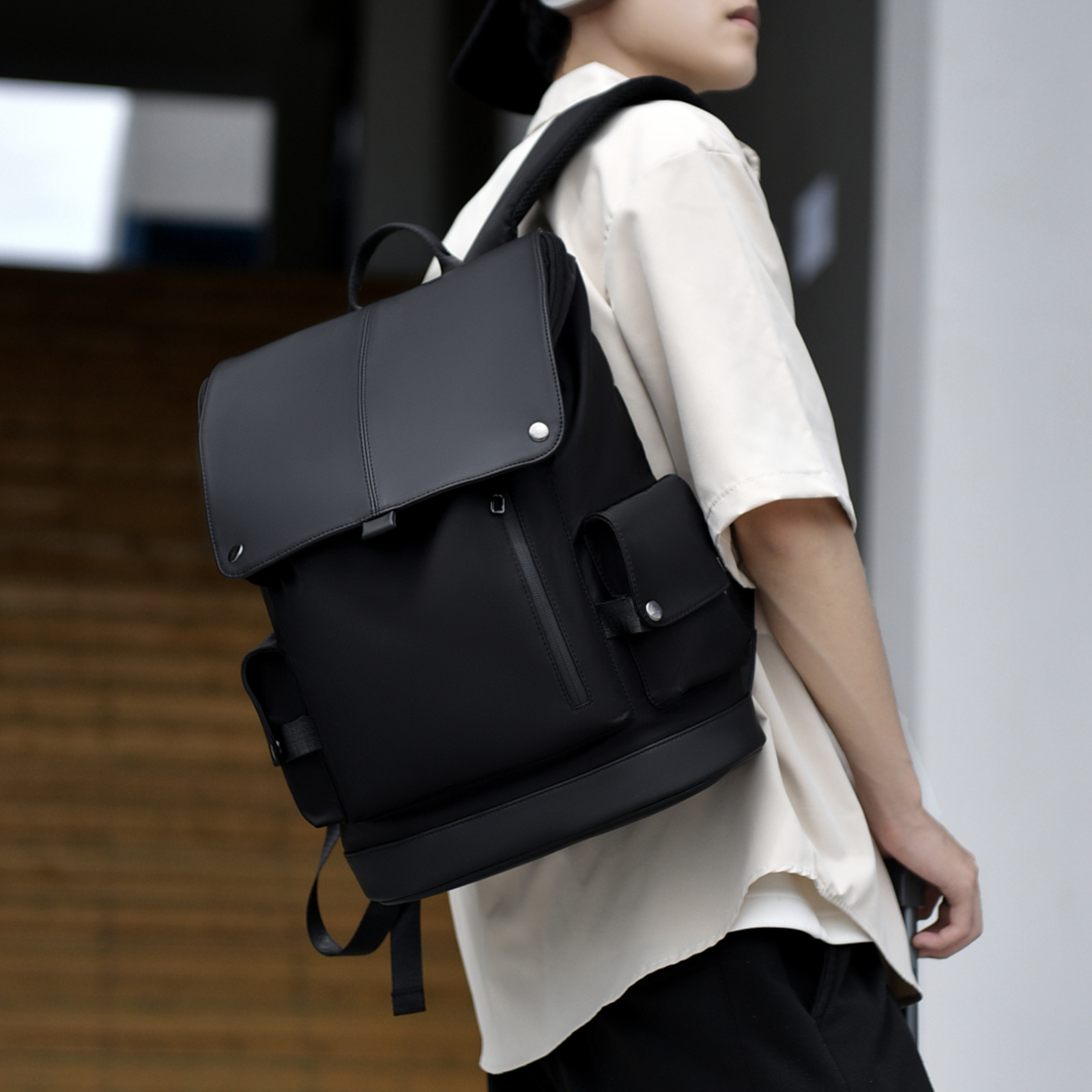 15.6in Laptop Backpack Oxford  - Men'S Formal Wear Belt บทวิจารณ์และราคา