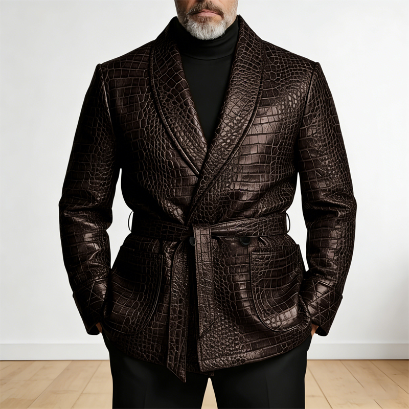  Men's Crocodile Pattern Leat - Men'S Formal Wear Belt บทวิจารณ์และราคา