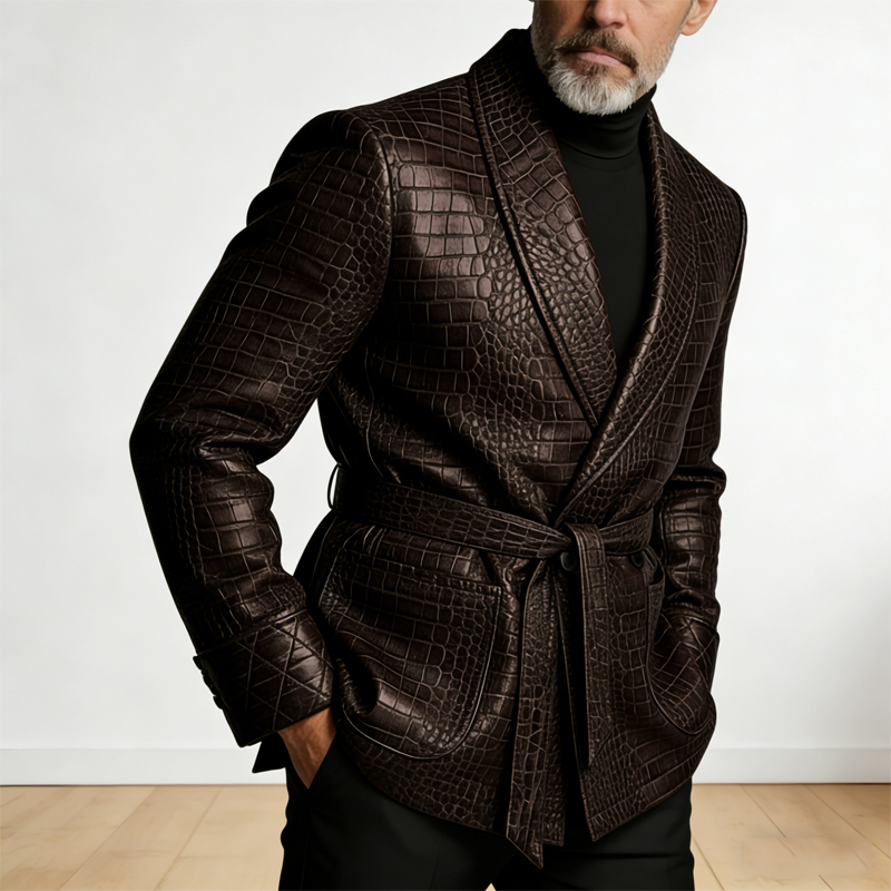  Men's Crocodile Pattern Leat - Men'S Formal Wear Belt บทวิจารณ์และราคา