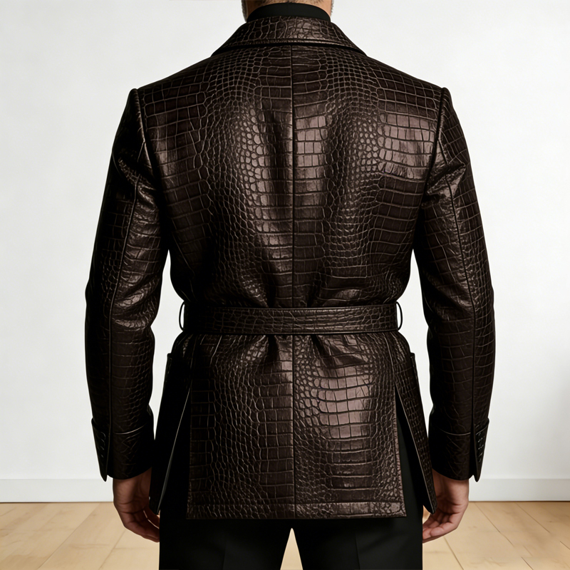  Men's Crocodile Pattern Leat - Men'S Formal Wear Belt บทวิจารณ์และราคา