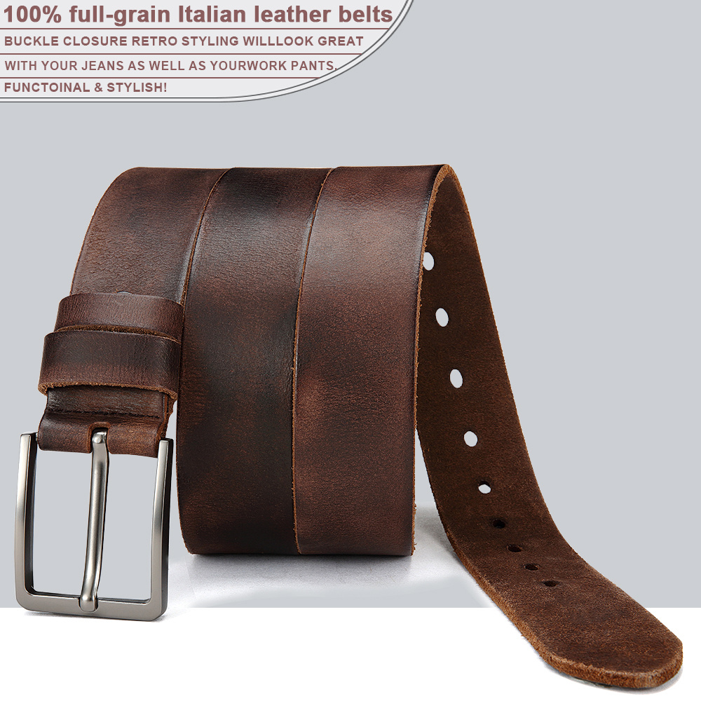 Men's Pin Buckle Durable Genui - Men'S Formal Wear Belt บทวิจารณ์และราคา