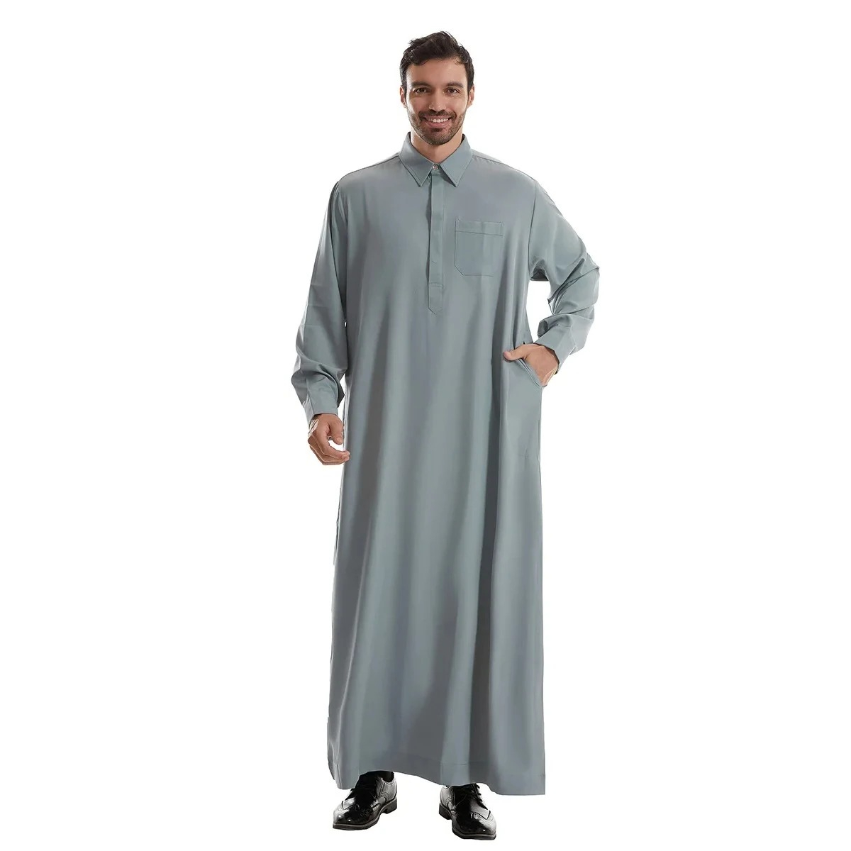 Men Jubba Thobe Mens Long Shir - Arabic Formal Wear Men บทวิจารณ์และราคา