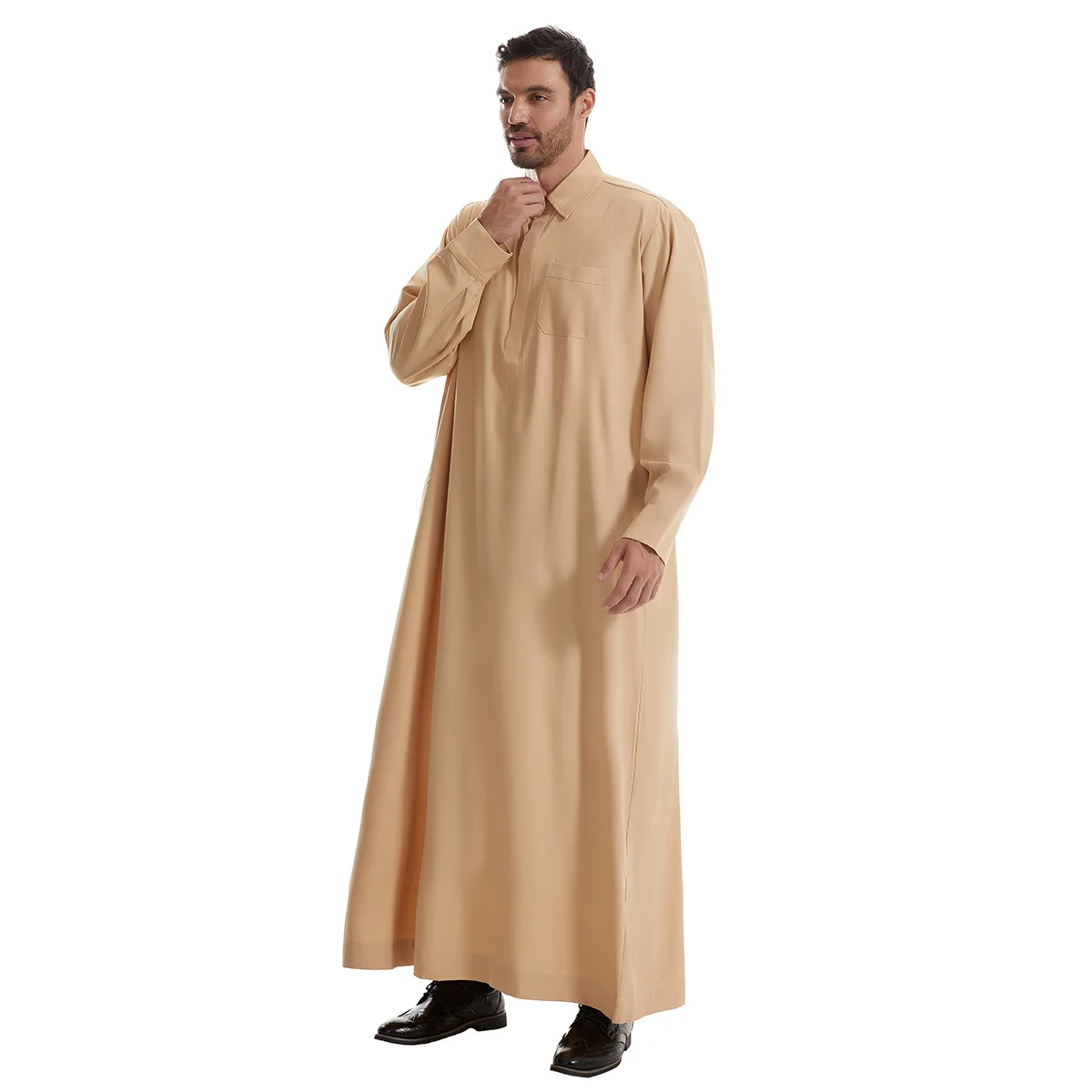 Men Jubba Thobe Mens Long Shir - Arabic Formal Wear Men บทวิจารณ์และราคา