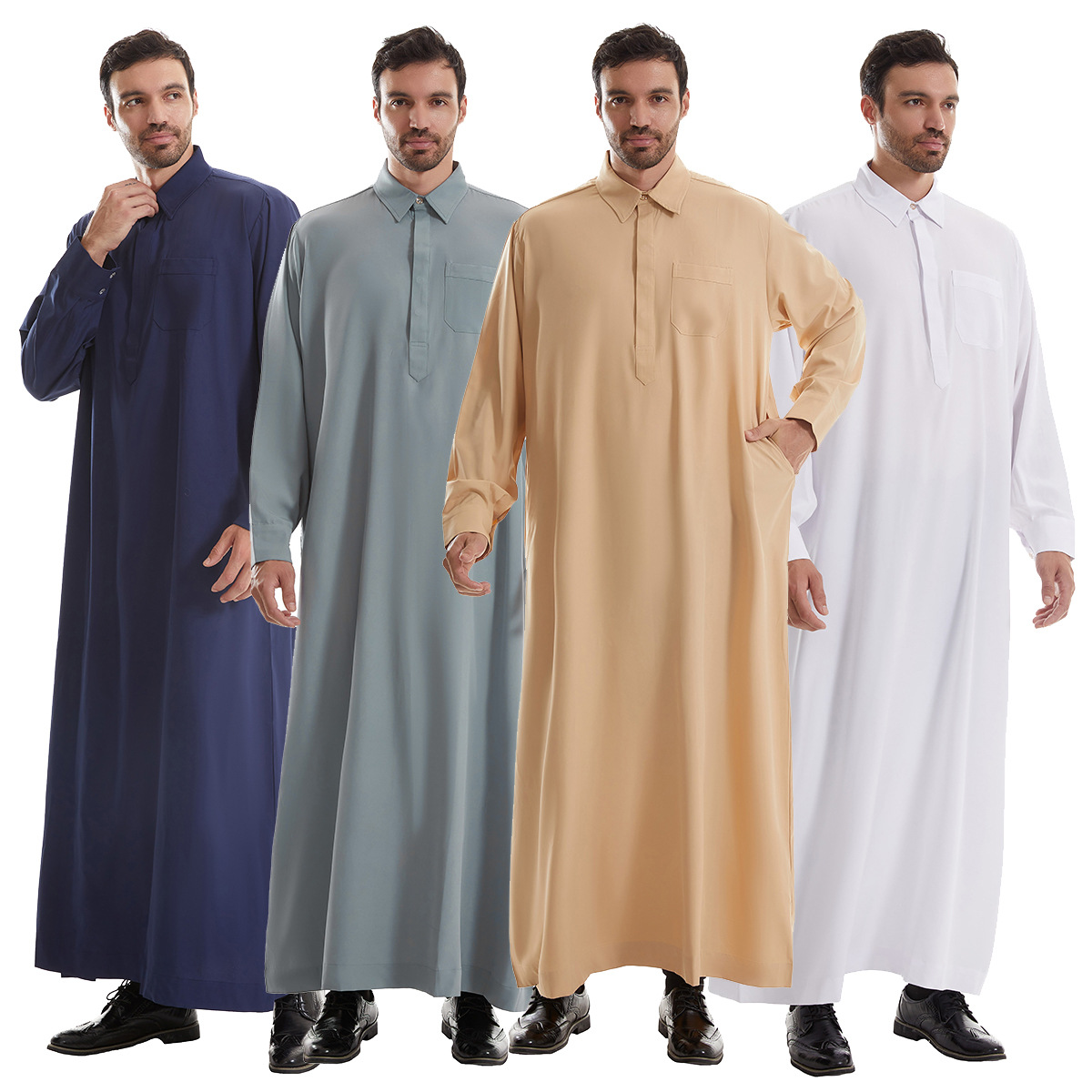 Men Jubba Thobe Mens Long Shir - Arabic Formal Wear Men บทวิจารณ์และราคา