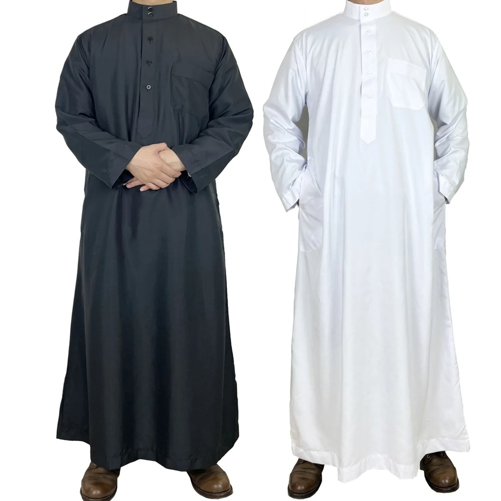 Mens Polyester Qatari Thobe St - Arabic Formal Wear Men บทวิจารณ์และราคา