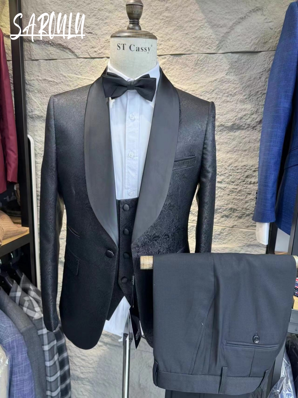 Daily Textured Men's Suit Eleg - Elegant Formal Men'S Wear บทวิจารณ์และราคา