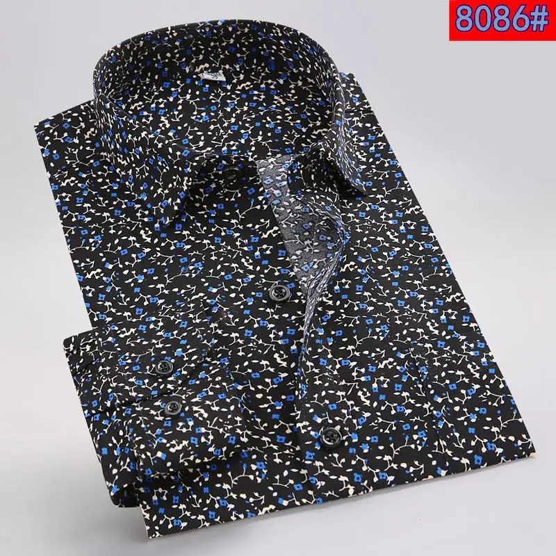 Men's Floral Print Long Sleeve - Men Formal Wear Clothes บทวิจารณ์และราคา