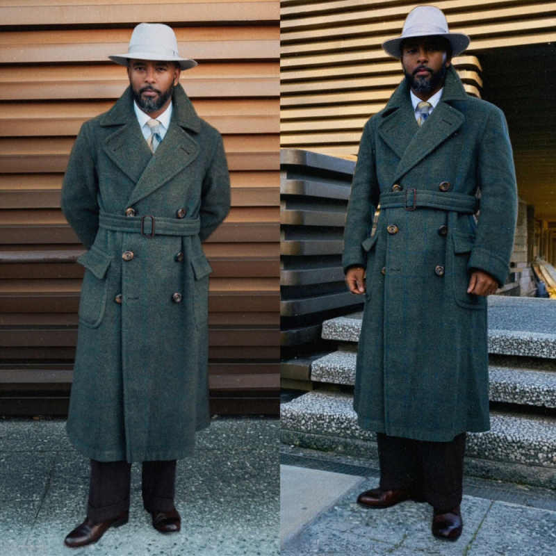 Graceful Men Overcoat 1 Piece  - Men'S Formal Wear Belt บทวิจารณ์และราคา