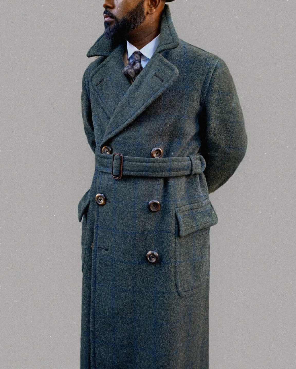Graceful Men Overcoat 1 Piece  - Men'S Formal Wear Belt บทวิจารณ์และราคา