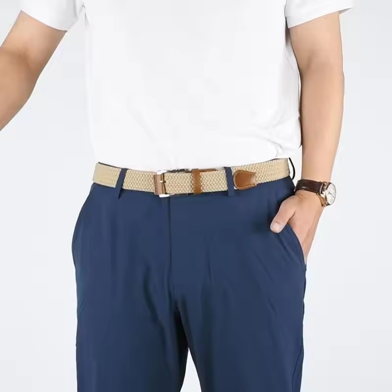 1Pcs New Luxury Men's Elastic  - Men'S Formal Wear Belt บทวิจารณ์และราคา