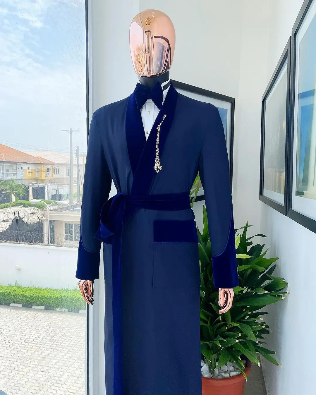 Tailor Made Royal Blue Men Sui - Men'S Formal Wear Belt บทวิจารณ์และราคา