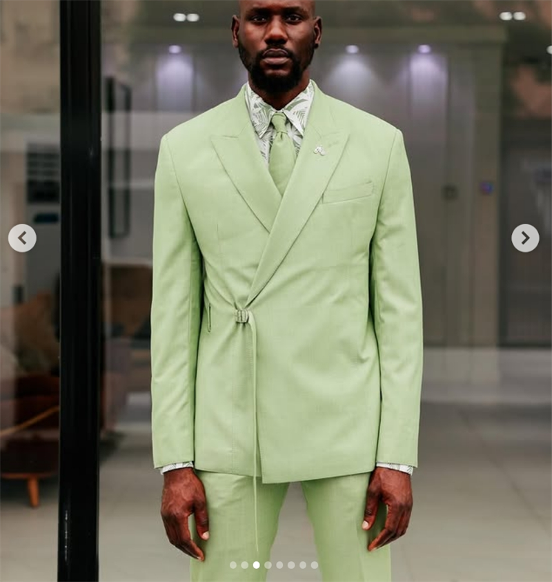 Light Green Men Suits Pants Se - Men'S Formal Wear Belt บทวิจารณ์และราคา